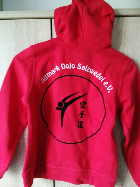 Sweatshirt / Hoodie Gr. 130/140 mit Emblem des Dojos