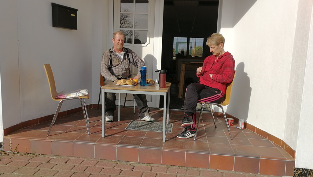Oktober 2022 - wir bauen einen Eingangsbereich