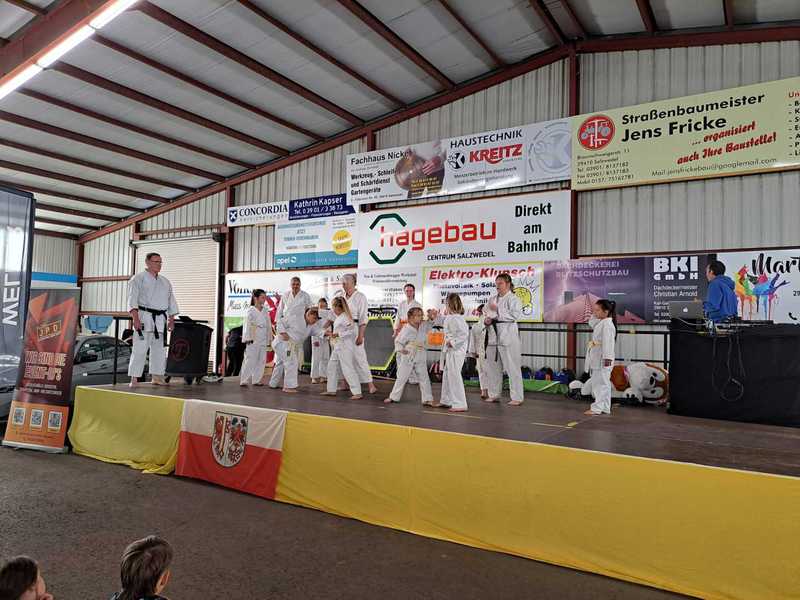 Vorführung des Dojo auf der Gesundheitsmesse